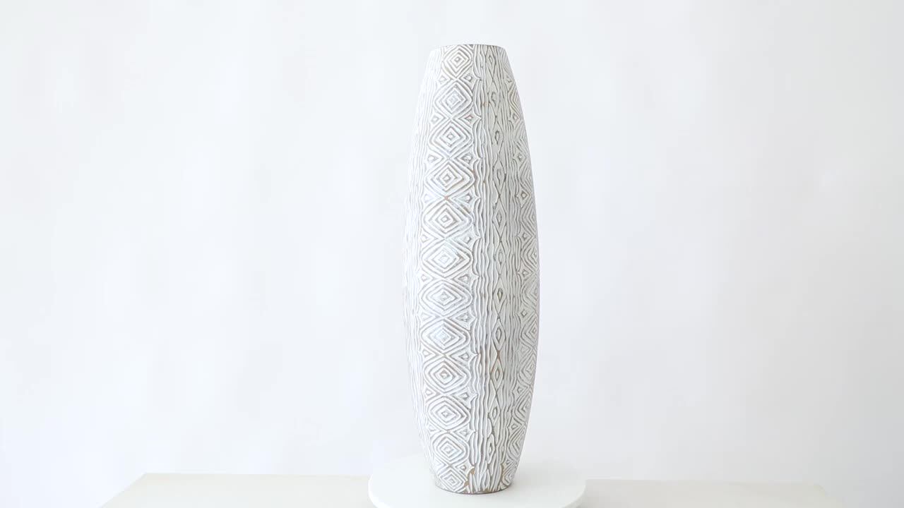 New White Modern Living Room Wholesale Resin Tall Decorative Floor