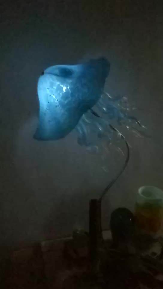 Hand Blown Glass Blue Jellyfish Lighting Buy Glass Jellyfish Lighting