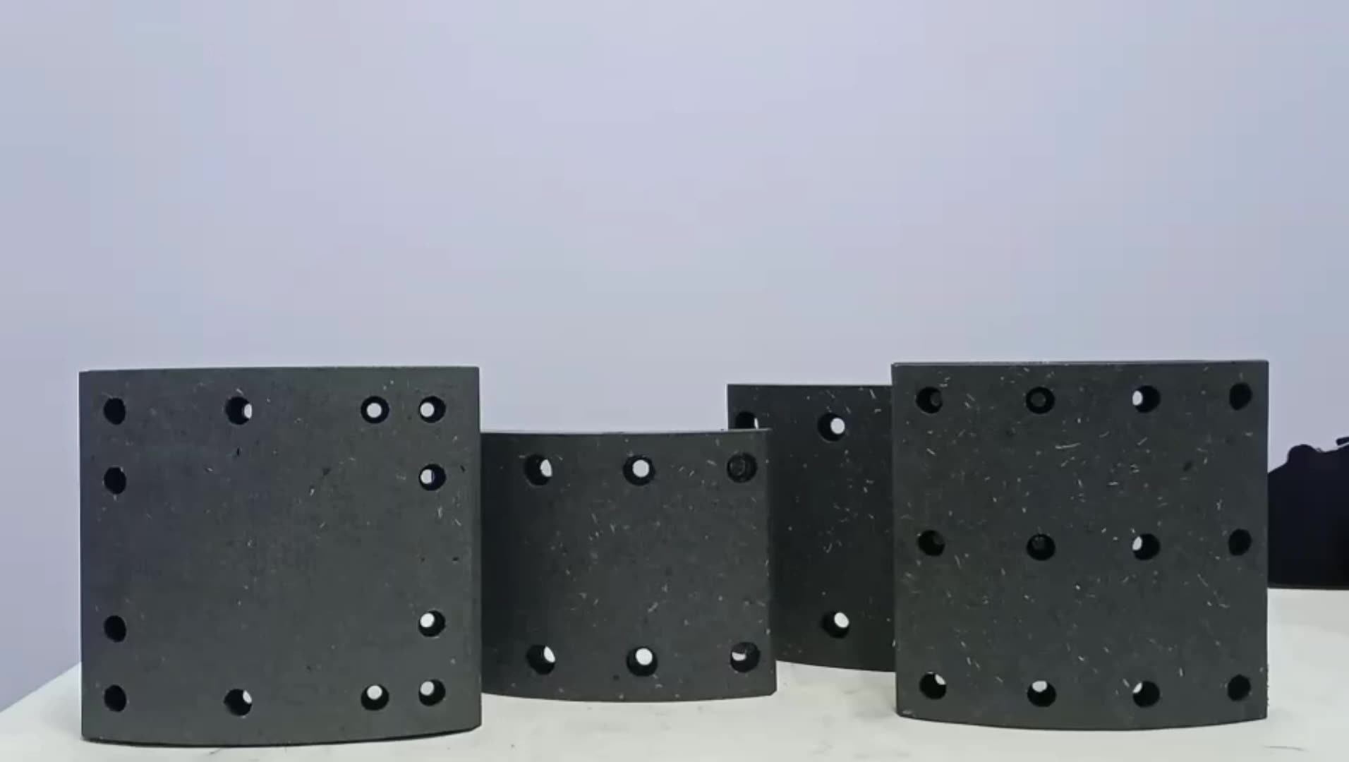 Heavy Duty Truck Trailer Fitting Brake Linings Ceramic Drum Brake