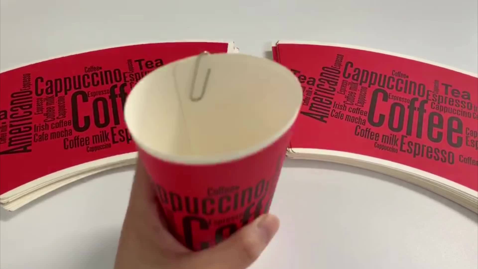 Flexo Printing 8oz Die Cut Paper Cup Fan For Paper Cup Buy Flexo