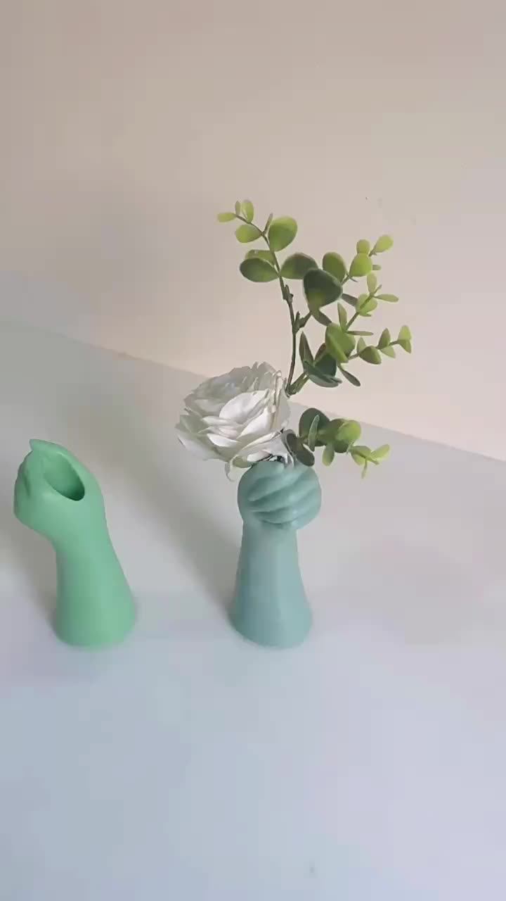 Vs001 Ins Style Flower Pot Gypsum Large Donut Vases Silicone Molds Vase Mold Silicon Mold For