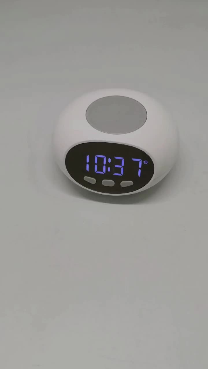 Factory Custom Logo Large Talking Clock For Elderly Desk Bedside Clocks