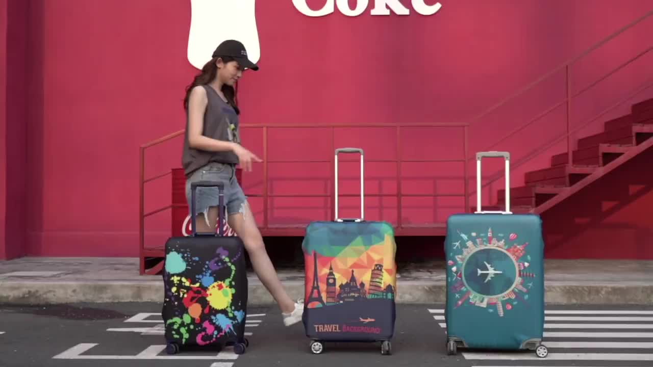 Travel Luggage Cover, Spandex -Alibaba 