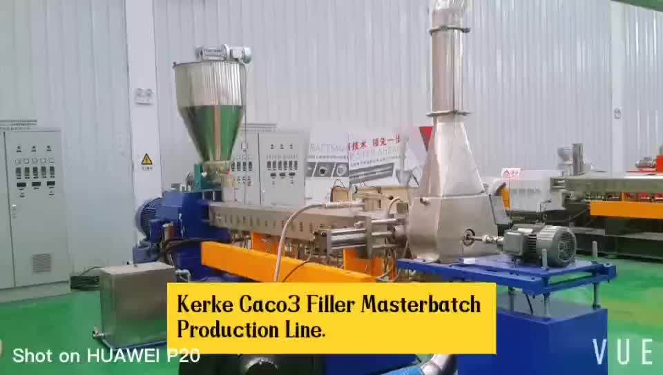 Plastic Extruder Granulator Caco3 Filler Masterbatch Production Line