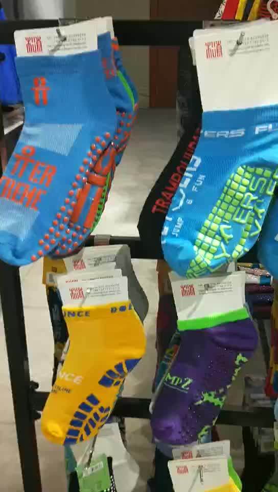 Wholesale Custom Grip Socks For Sky Zone Trampoline Park Buy