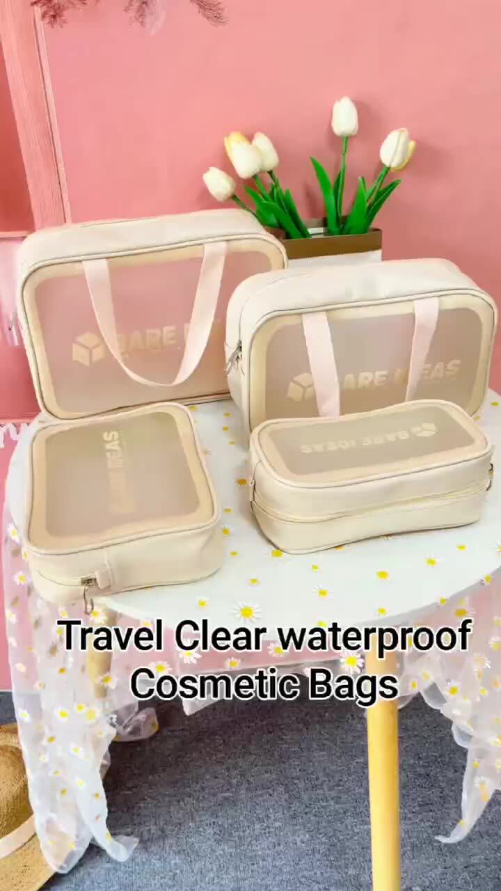 Transparent Makeup Bag Durable Fashionable Pouch