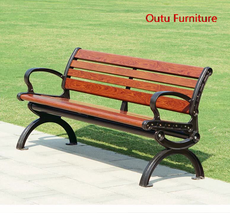 Aluminum Fiberglass Outdoor Plastic Wood Benches Seating Garden Patio