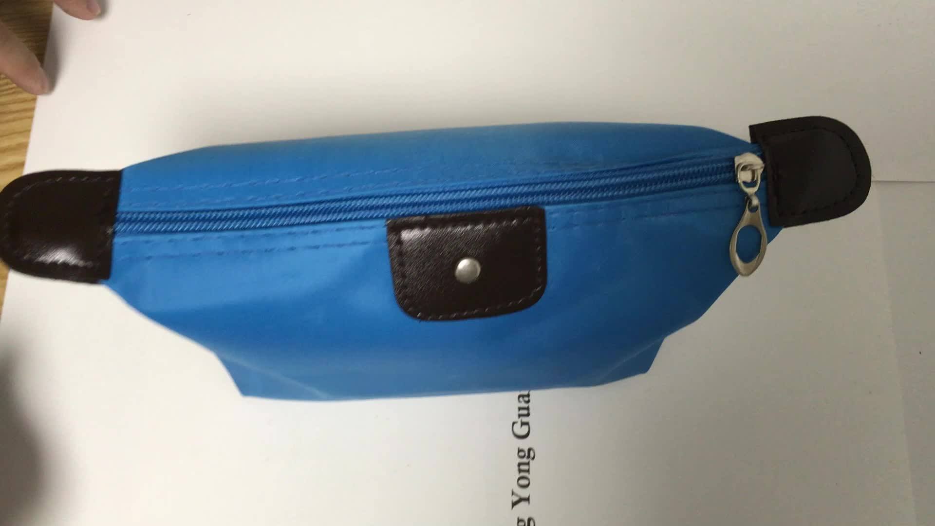 Dumpling Makeup Bag Solid Color Polyester Cosmetic Bag Around Soft