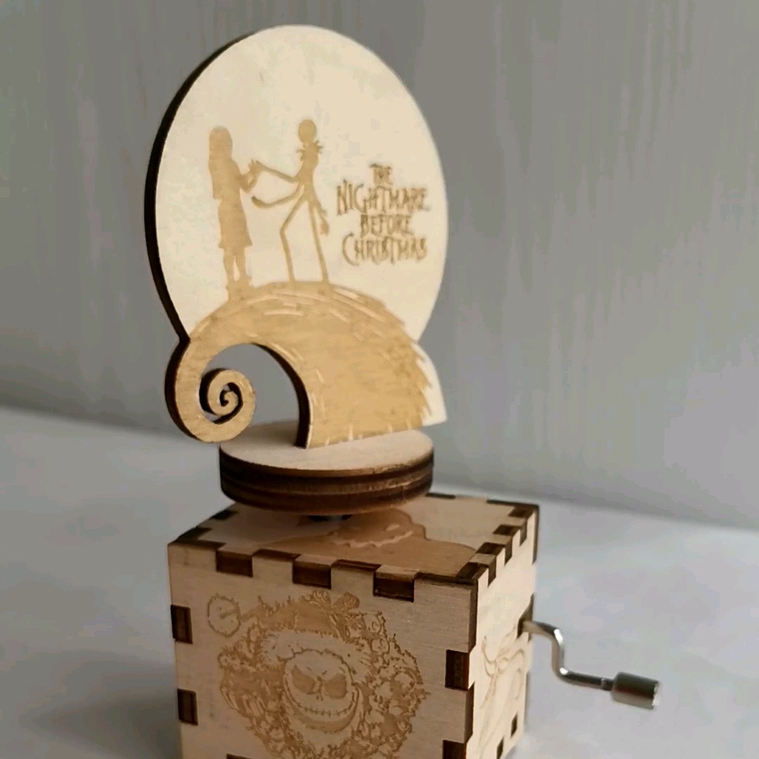 Hand Crank Music Box Jack Skellington From Nightmare Before Christmas
