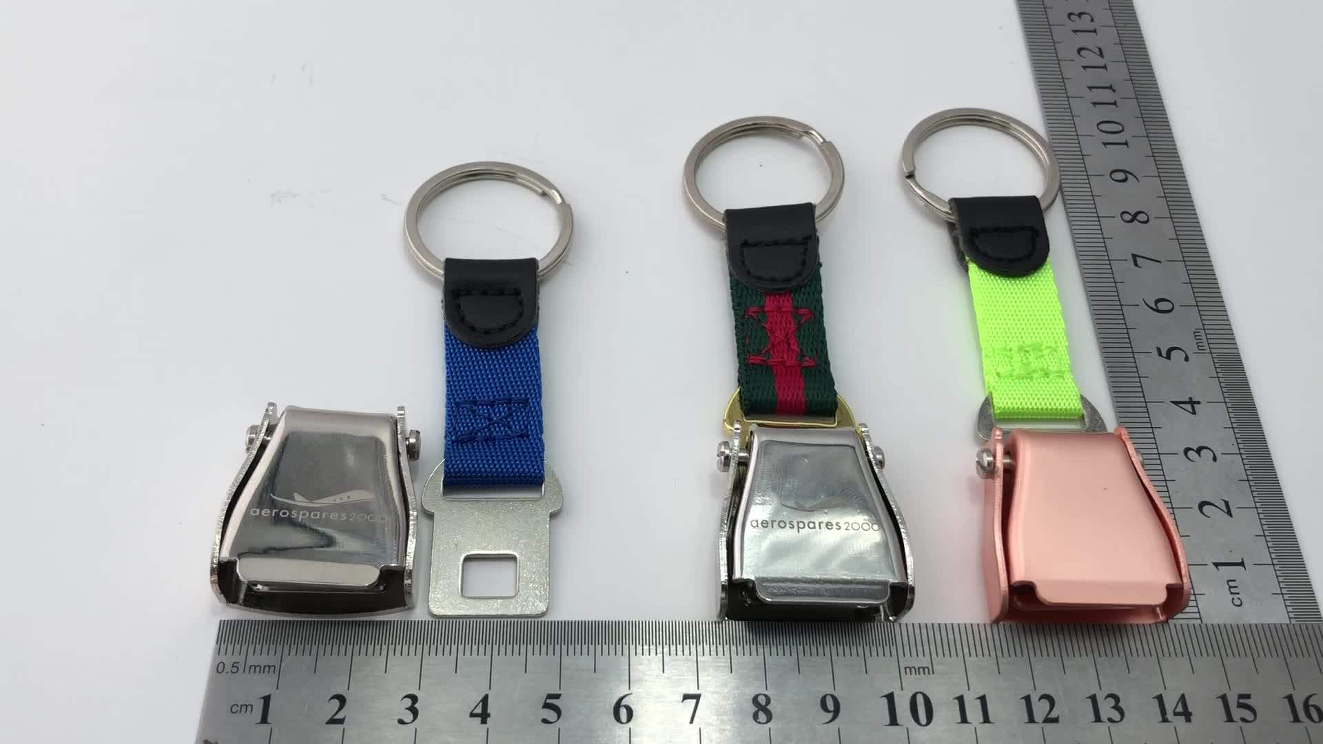 Custom Logo Brand Aviation Safety Buckle Metal Airline Seat Belt