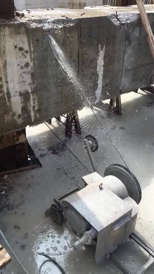 18.5kw Used Diamond Wire Saw Machine Diamond Wire Saw Cutting Machine