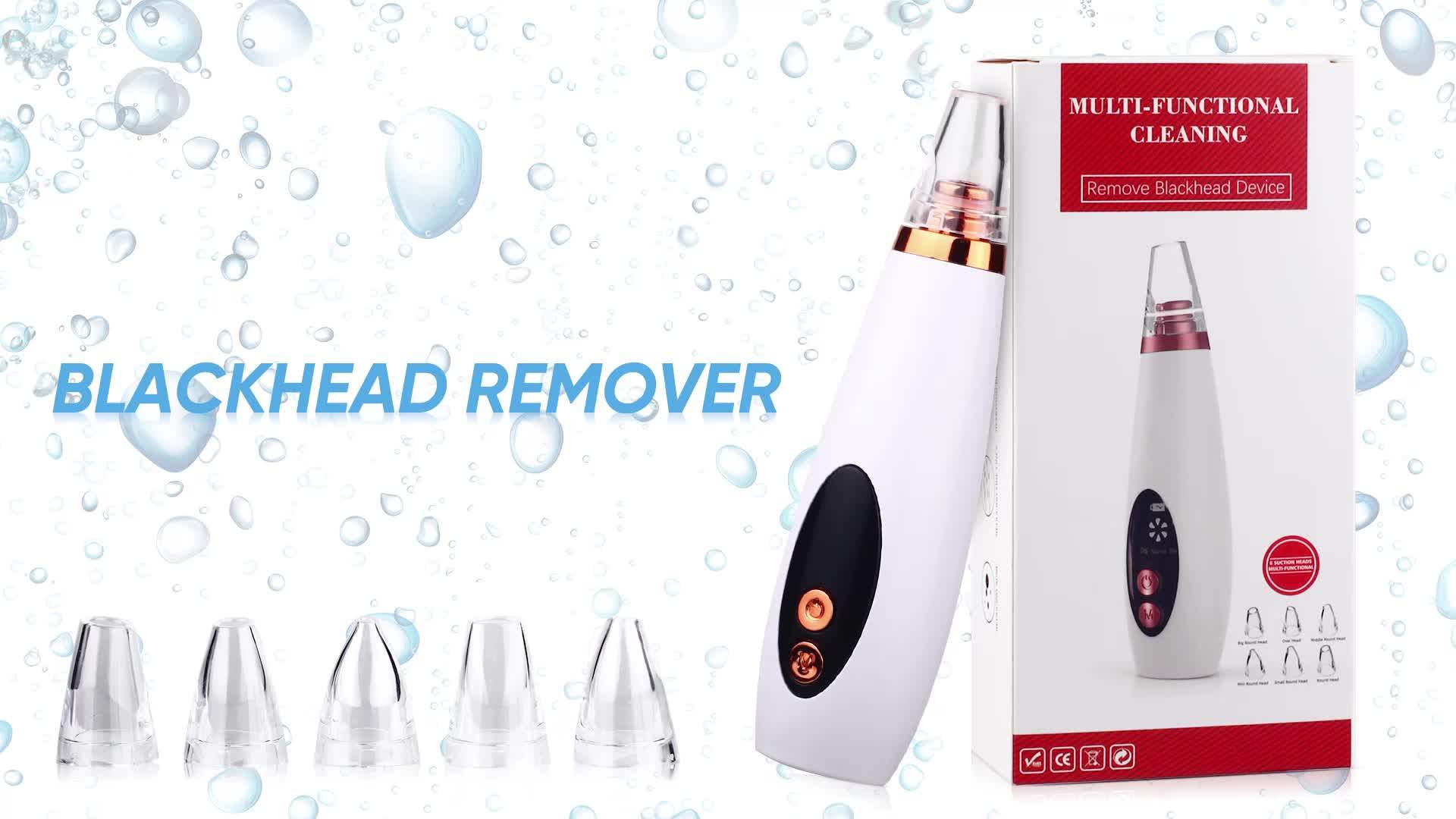 New Product 2020 6 Heads Whitehead Facial Pore Cleaner Electric