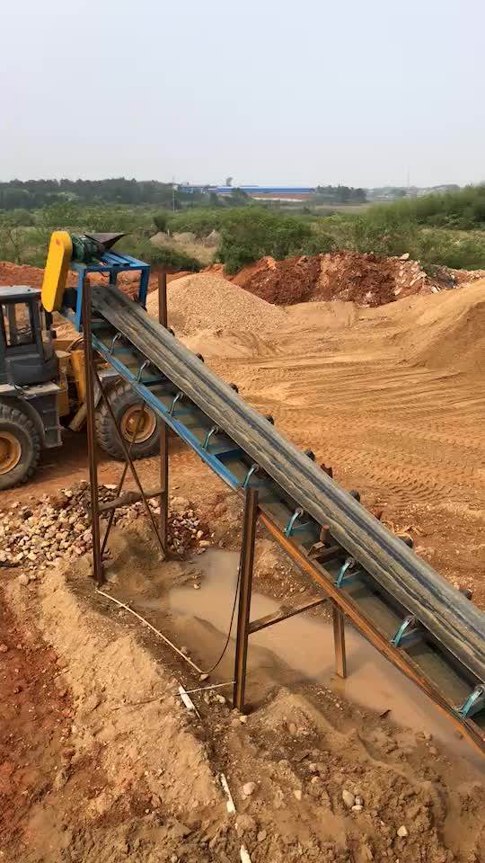 Large Capacity Portable Conveyor Belt Mining For Sand Gravel Transport