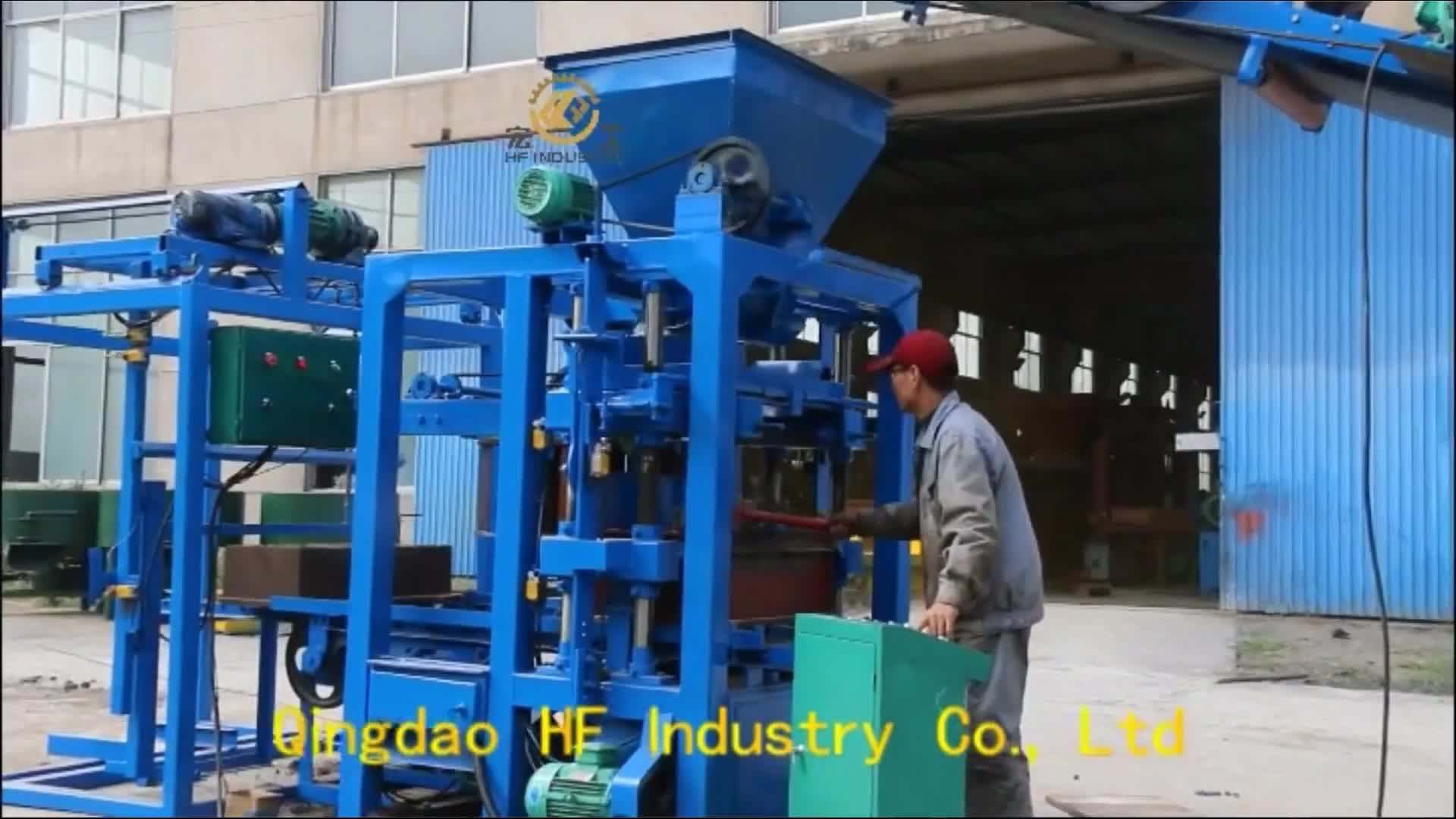 Qt4-26 Concrete Block Making Machine Gypsum Block Manufacturing Machine