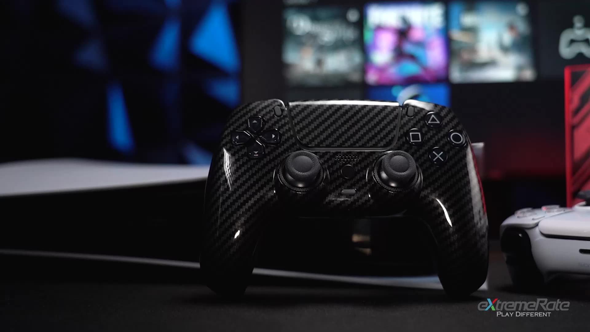 Extremerate Luna Redesigned Custom Ps5 Accessories Soft Touch Front Shell Replacement For Ps5