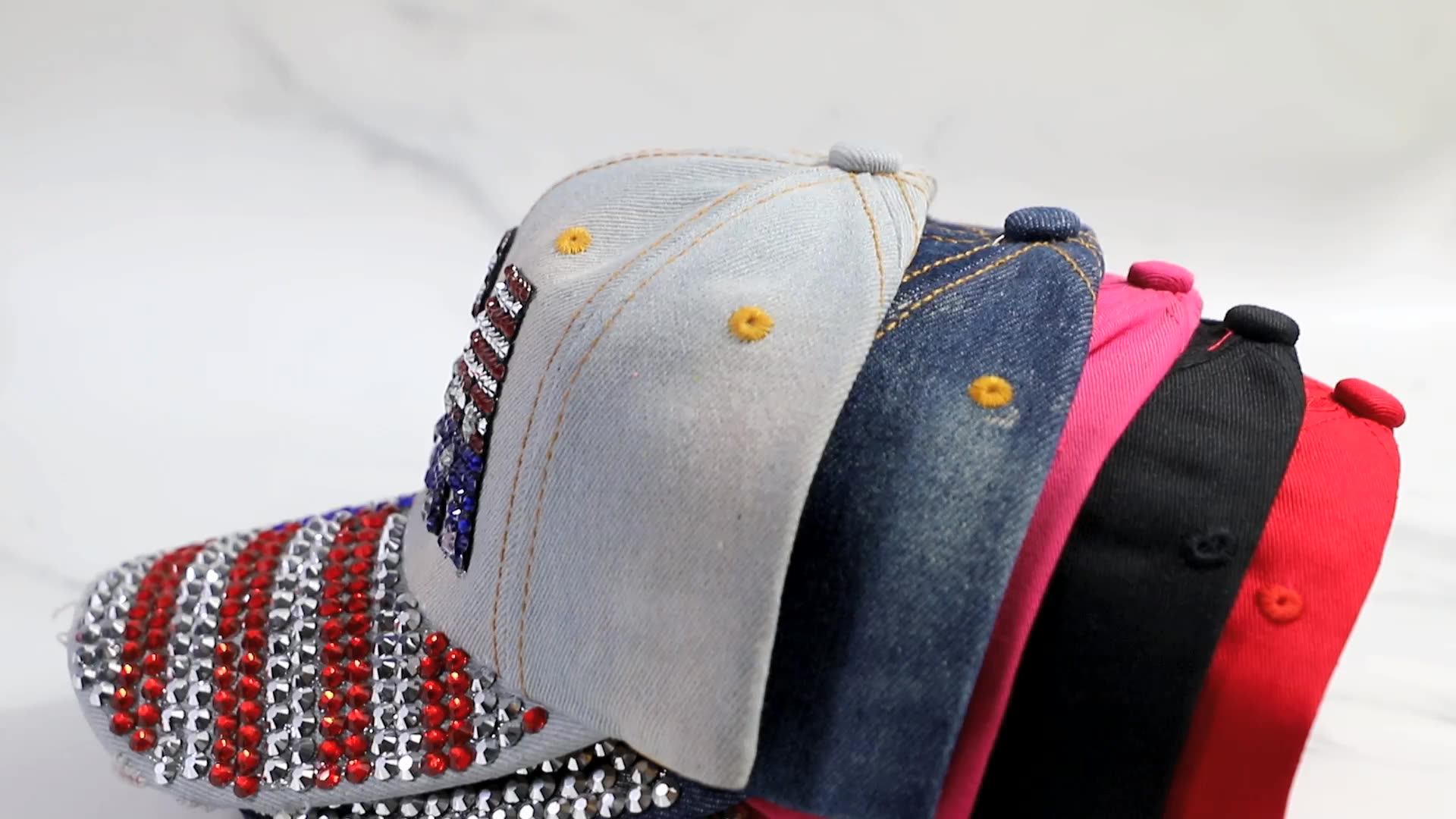 Fashion Baseball Caps High Quality Rhinestone Snapbacks