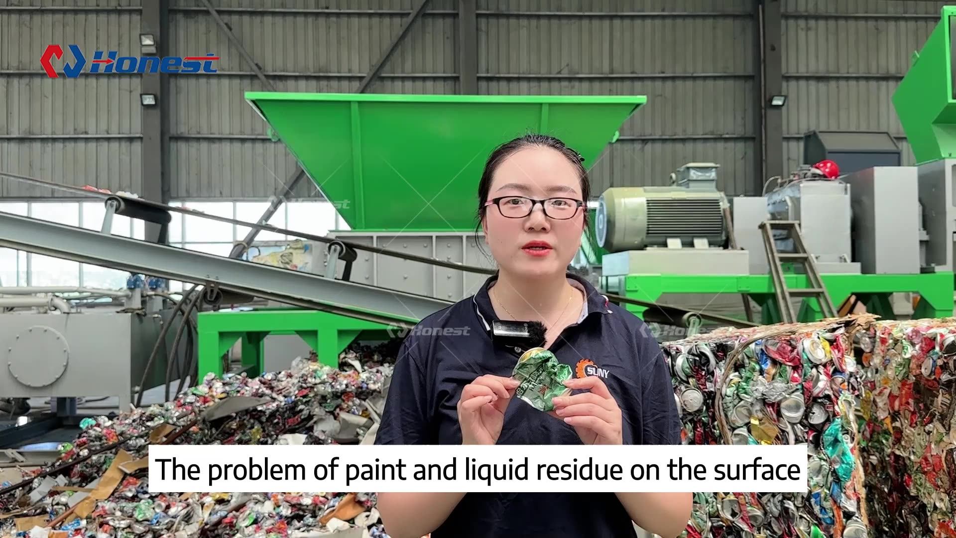 Horizontal Recycling Machine For Aluminum Cans Paint Removing