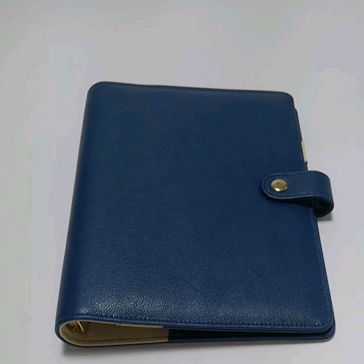 Faux Leather Personal A5 Gold 6 Ring Binder Planner With Various Colors