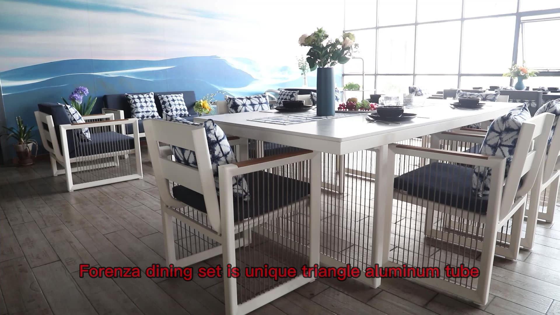 All Weather Leisure Cast Aluminium Table And Chair Garden Dining Set