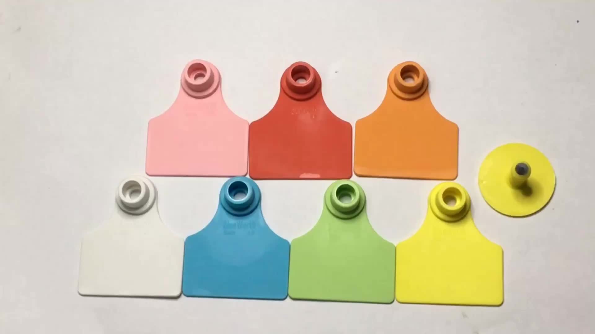 Sheep Identification Tags Plastic Lamb Sheep Ear Tag With Printing