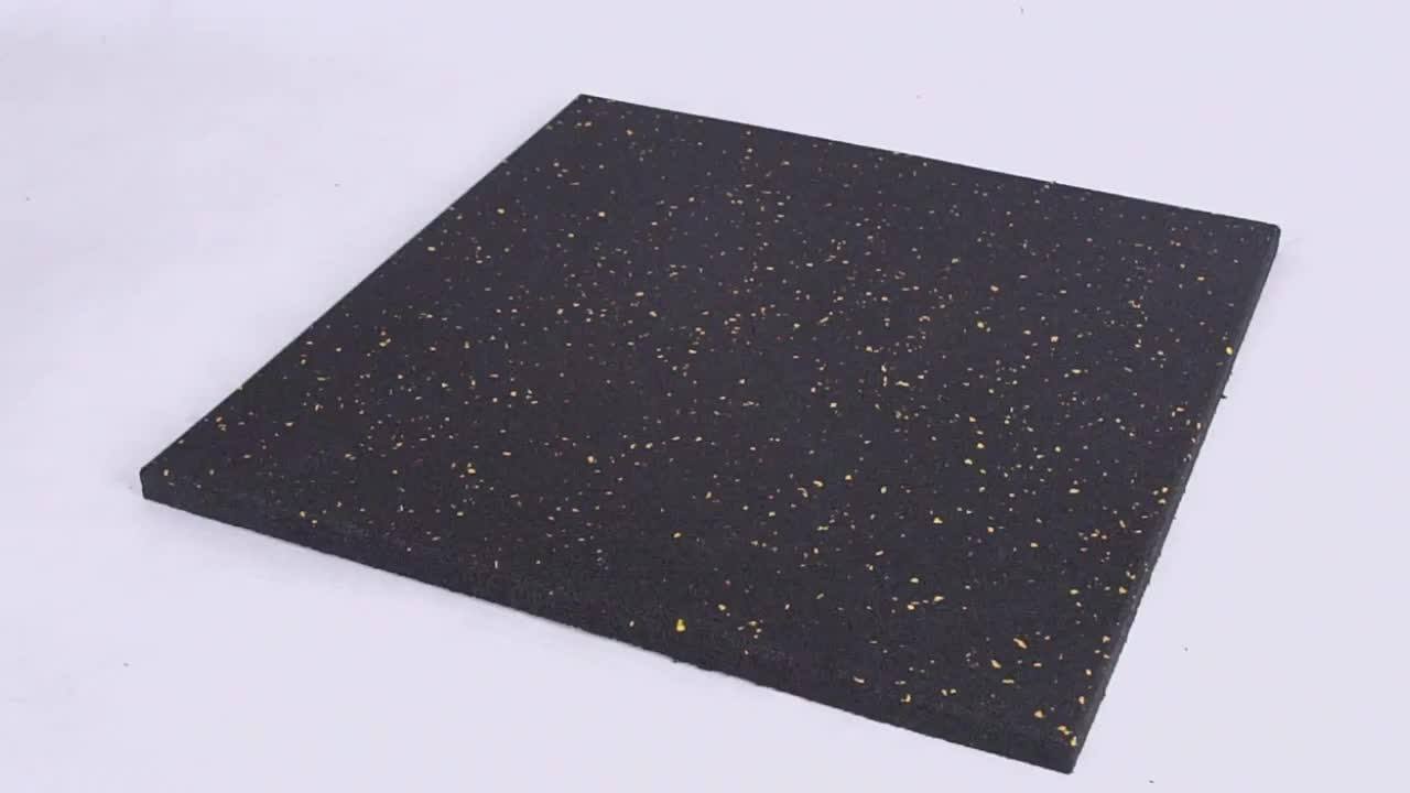 1mx1mx20mm No Smell Shockproof Gym Rubber Floor 20mm Rubber Flooring