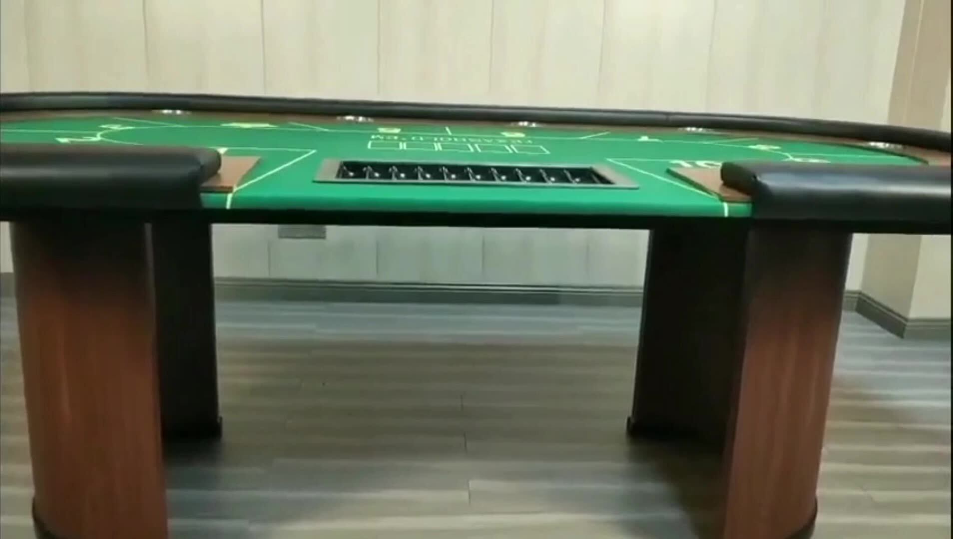 木製カジノブラックジャックテーブル高級ポーカーテーブルカスタム