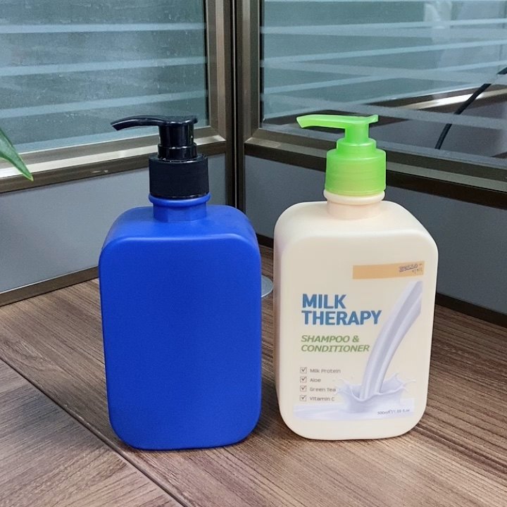 500ml Shampoo Shower Gel Hand Wash Liquid Soap Packaging Lotion Pump Container Matte Hdpe Empty
