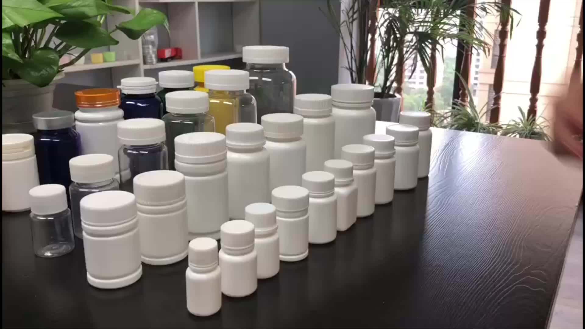 200pcs Pack 50ml Empty Vitamin Supplement Bottles,Aluminum Sealer Pill