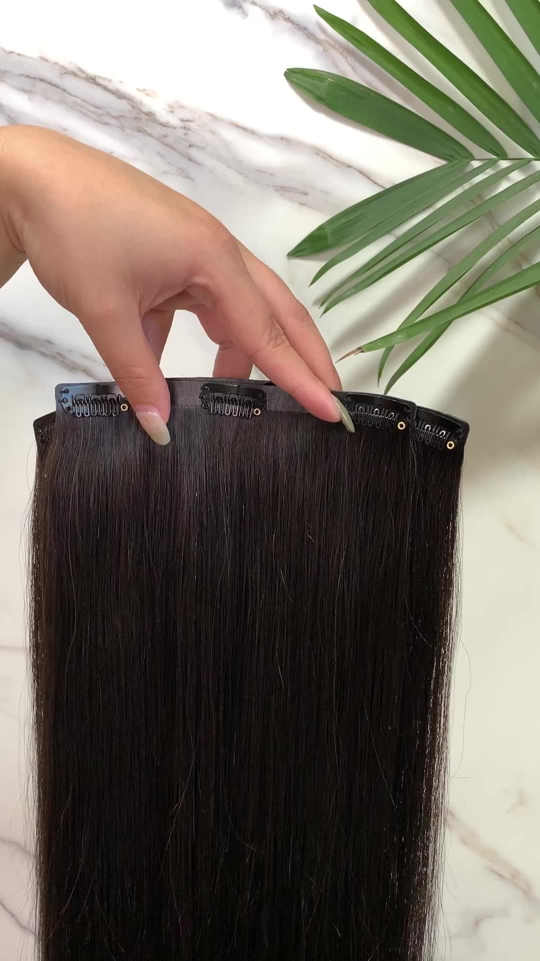 Wholesale Clip In Hair Extensions 100 Human Hair Seamless Straight