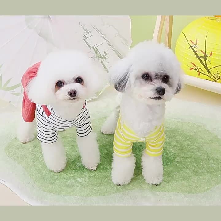 Small Big Dog Clothes 2024 New Spring And Summer Dog Cat Pet Clothes