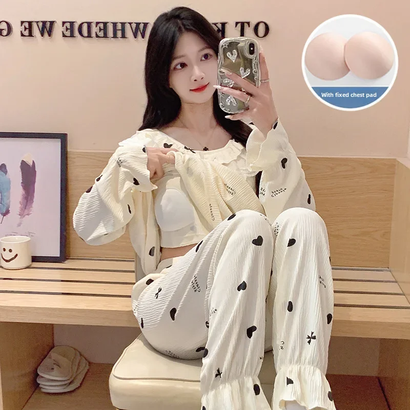 Autumn demi-season lace pijama