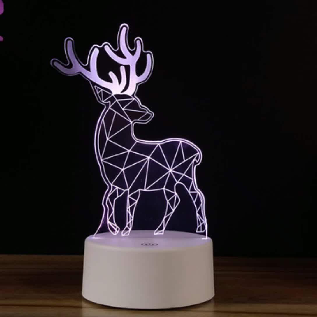 New Violin Switch 3d Night Light Smart Home Dazzle Night Light Bedroom