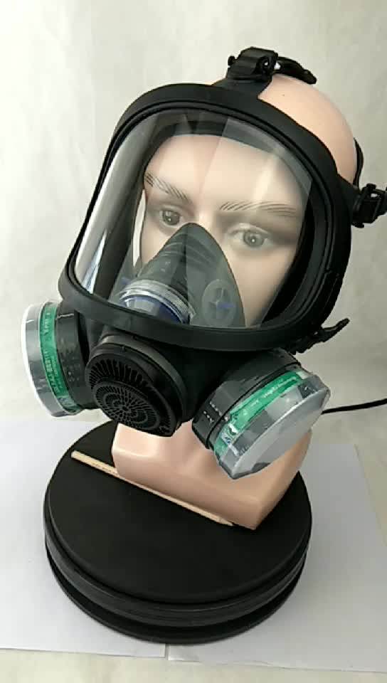 Painting Spray Mask Full Face Silica Gel Spherical Gas Mask Sts1003