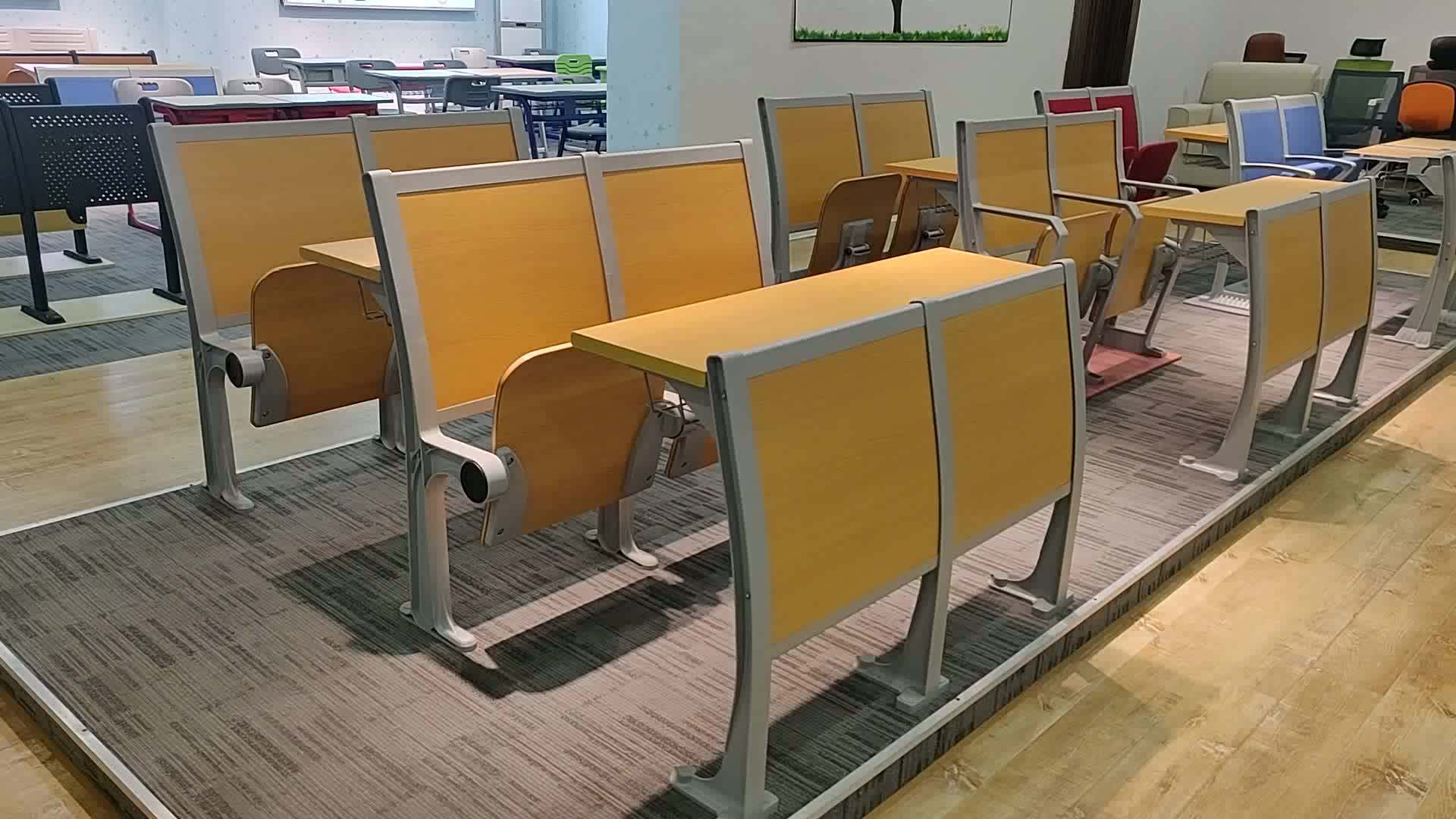 College Conference Furniture Table And Chair Study Chair With Writing