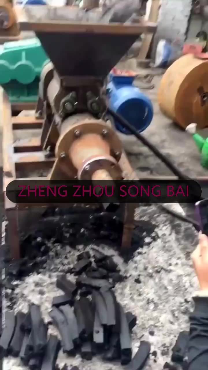 Charcoal Briquette Press Extruder Machine Production Line Cube Hexagon