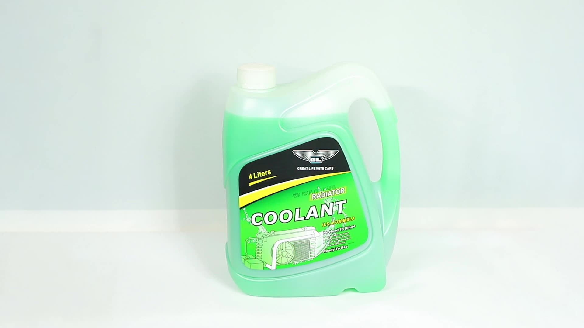 Gl Usa Formula 4l Green Color Antirust Radiator Coolant With New