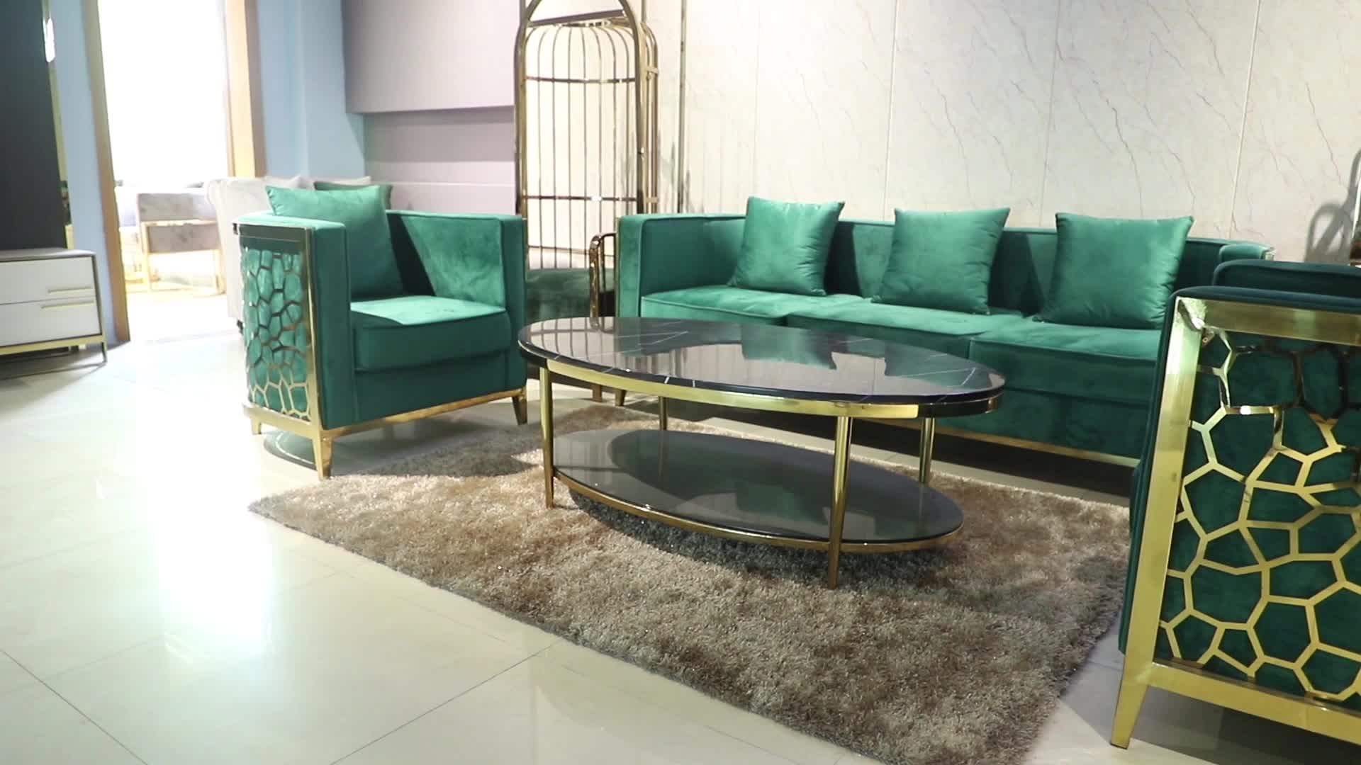 Light Luxury Fabric Sofa Set Furniture Velvet 1 3 Seat