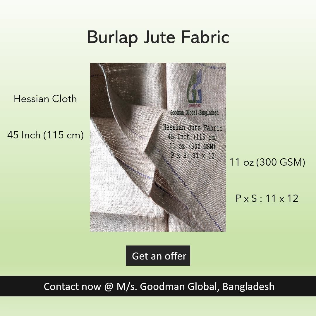 45 Inch Wide Hessian Jute Fabric To Make Food Grade Burlap Bag Sacks