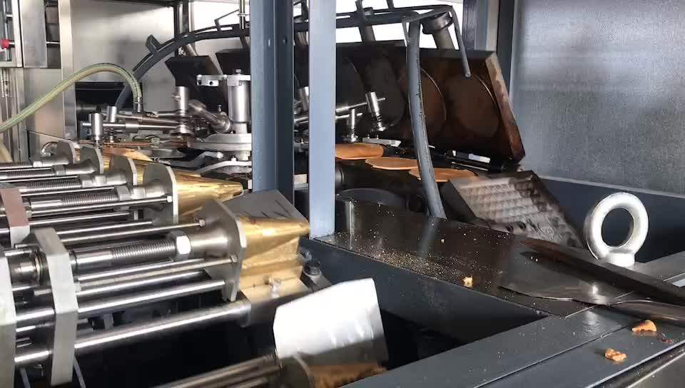 Automatic Ice Cream Waffle Maker Sugar Wafer Cones Baking 