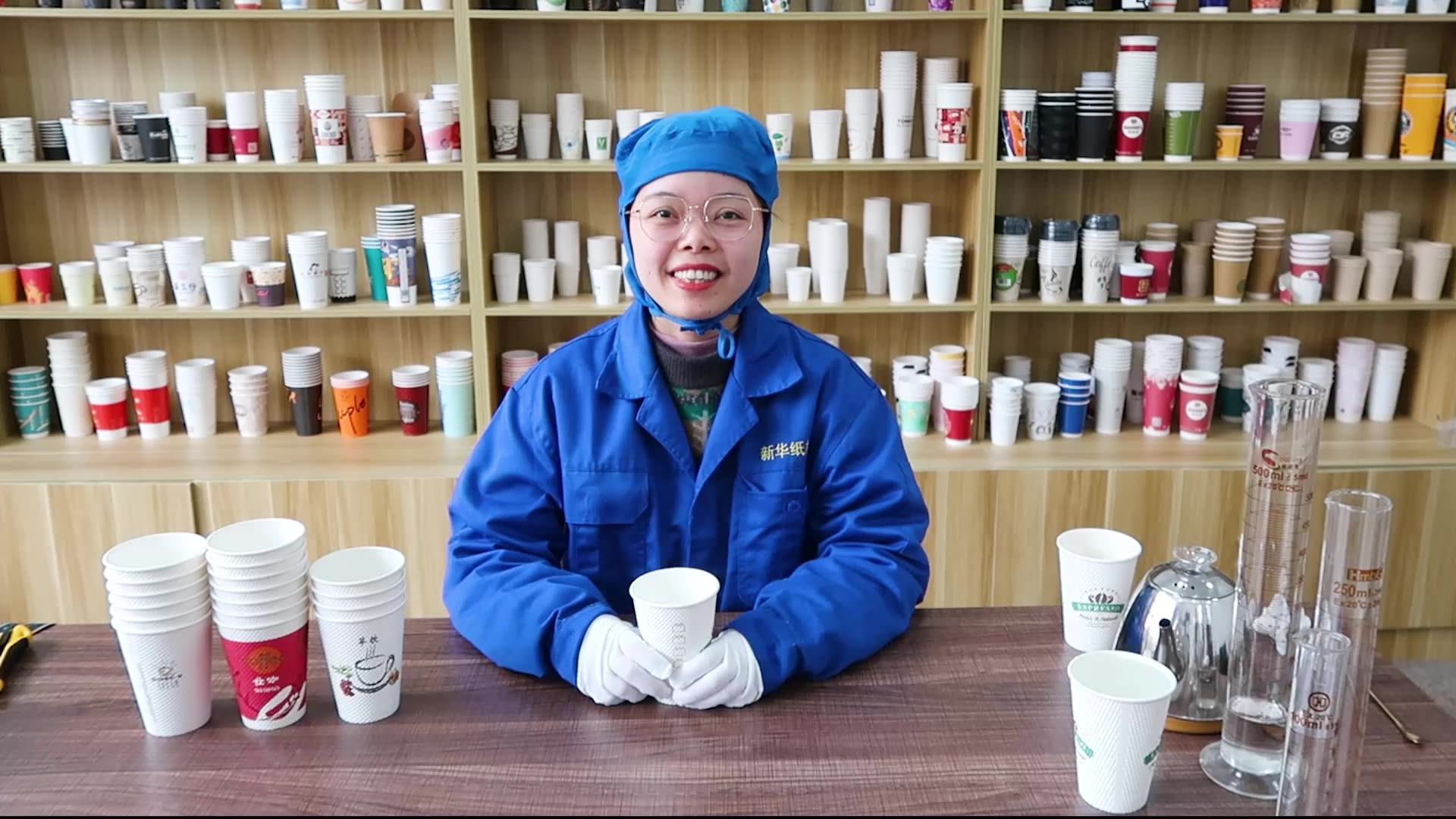 Ripple-textured Kraft Paper Cup For Coffee Water Carbonated Drinks Food ...