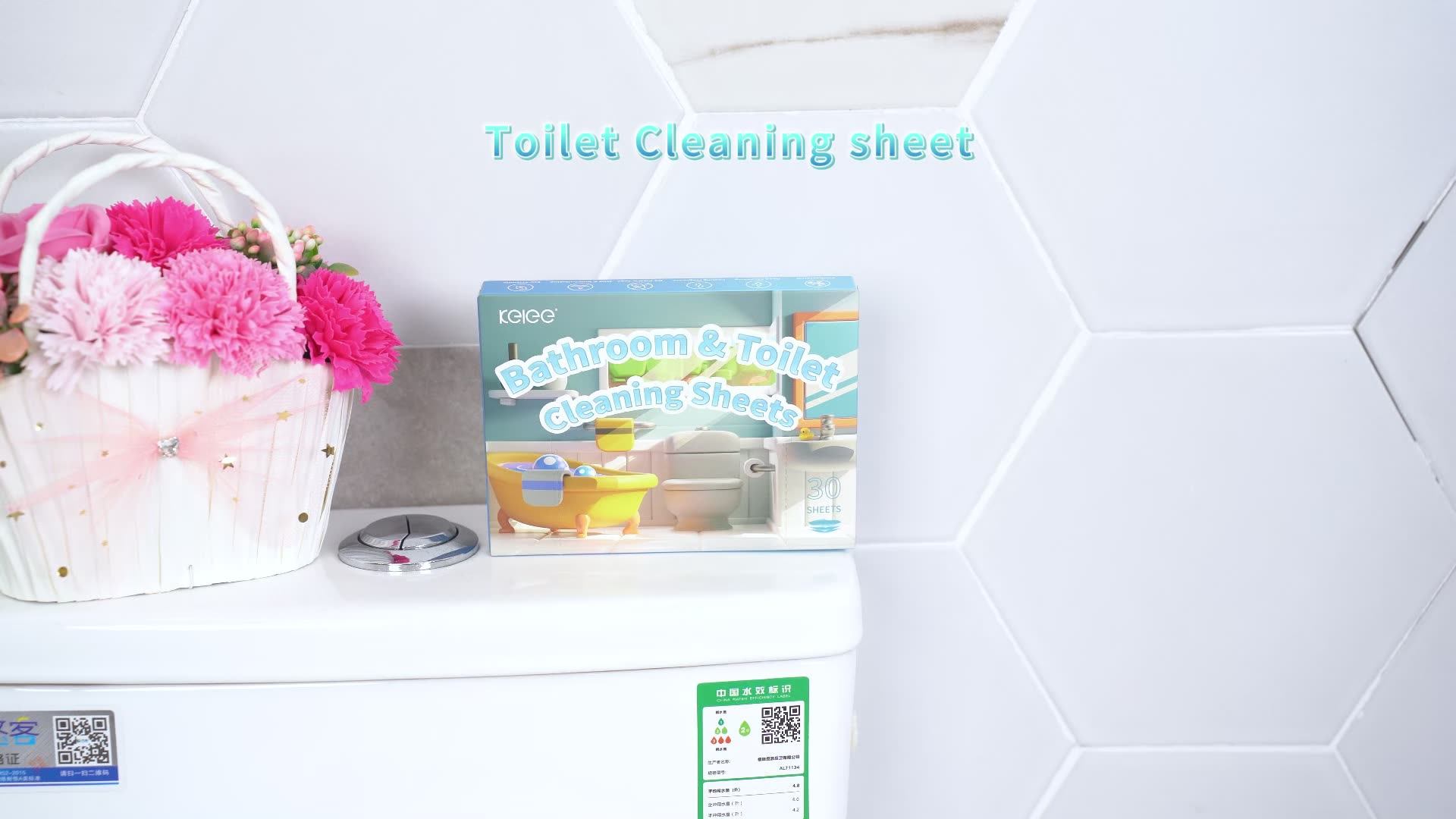 Quick Dissolve Toilet Cleaner Sheet Zero Waste Toilet Detergent