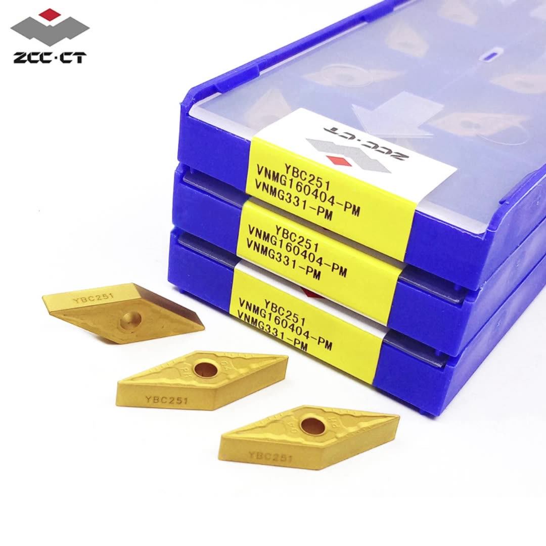 Zccct Cnc Lathe Turning Tools Turning Carbide Insert Vnmg Series Steel