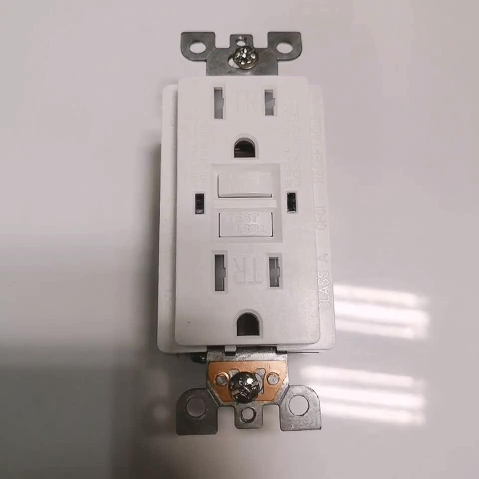 Selftest Protecting American Electrical Tr 15amps Gfci Wall Socket