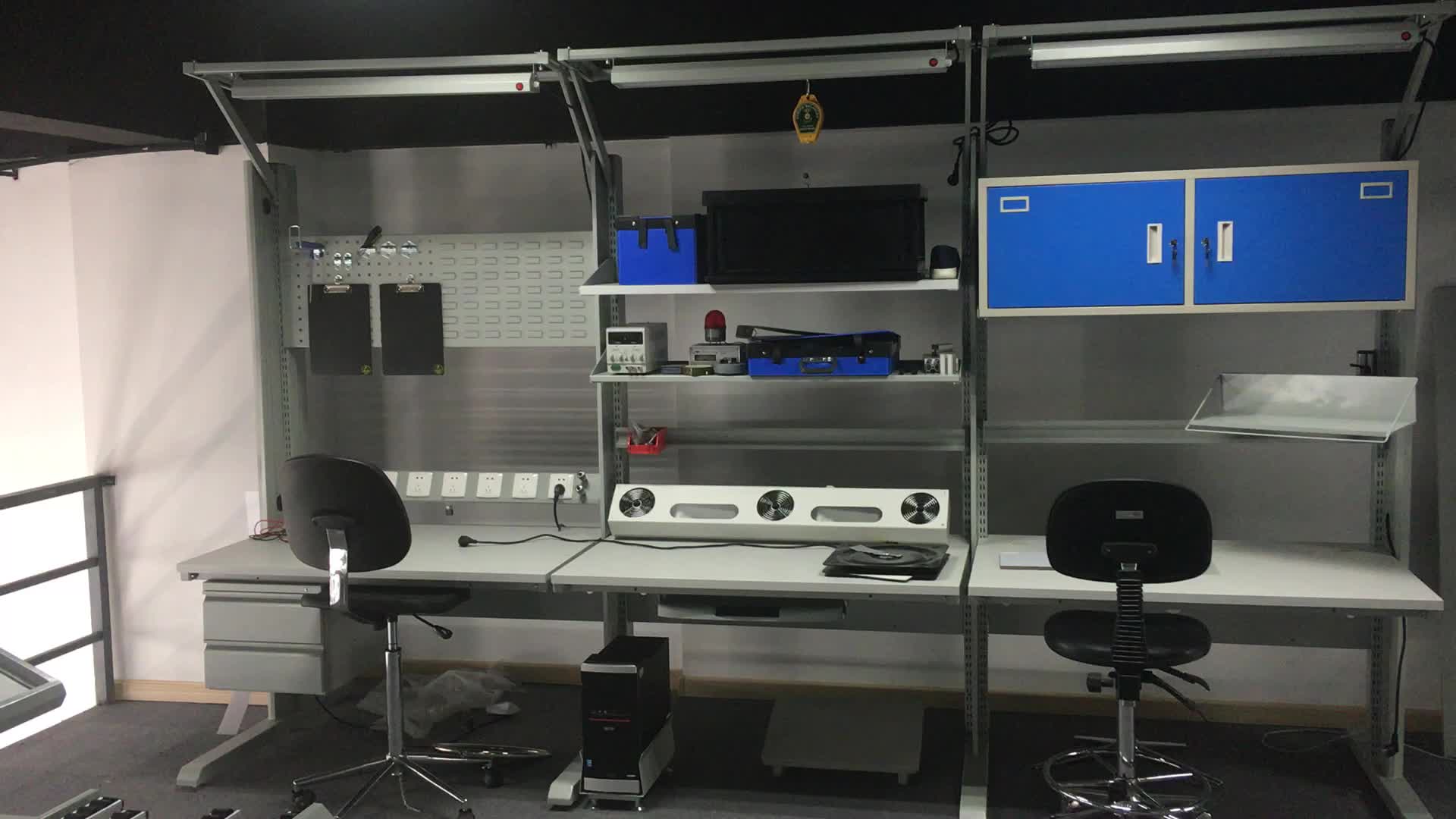 Detall Assembly Esd Adjustable Modular Work Bench Of Tower Line
