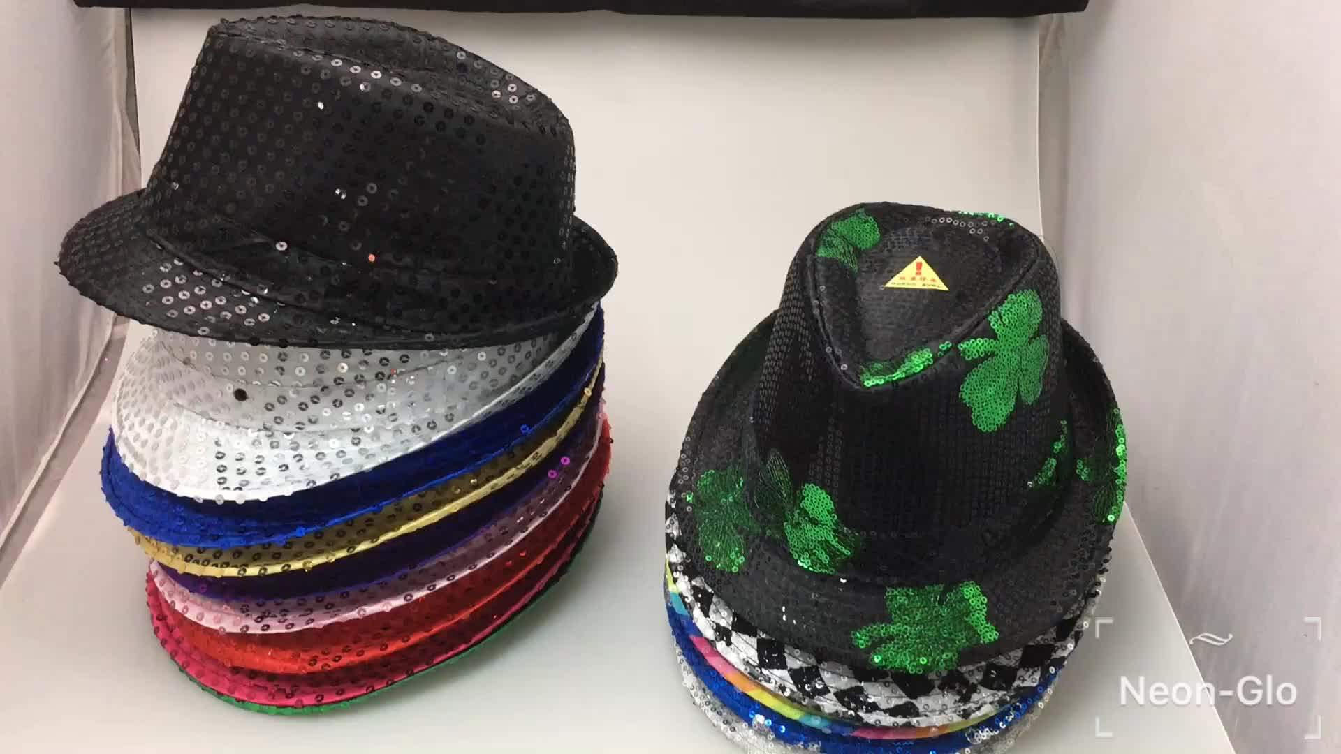 Event Party Supplies Led Light Up Fedora Hat Buy Ladies Hat