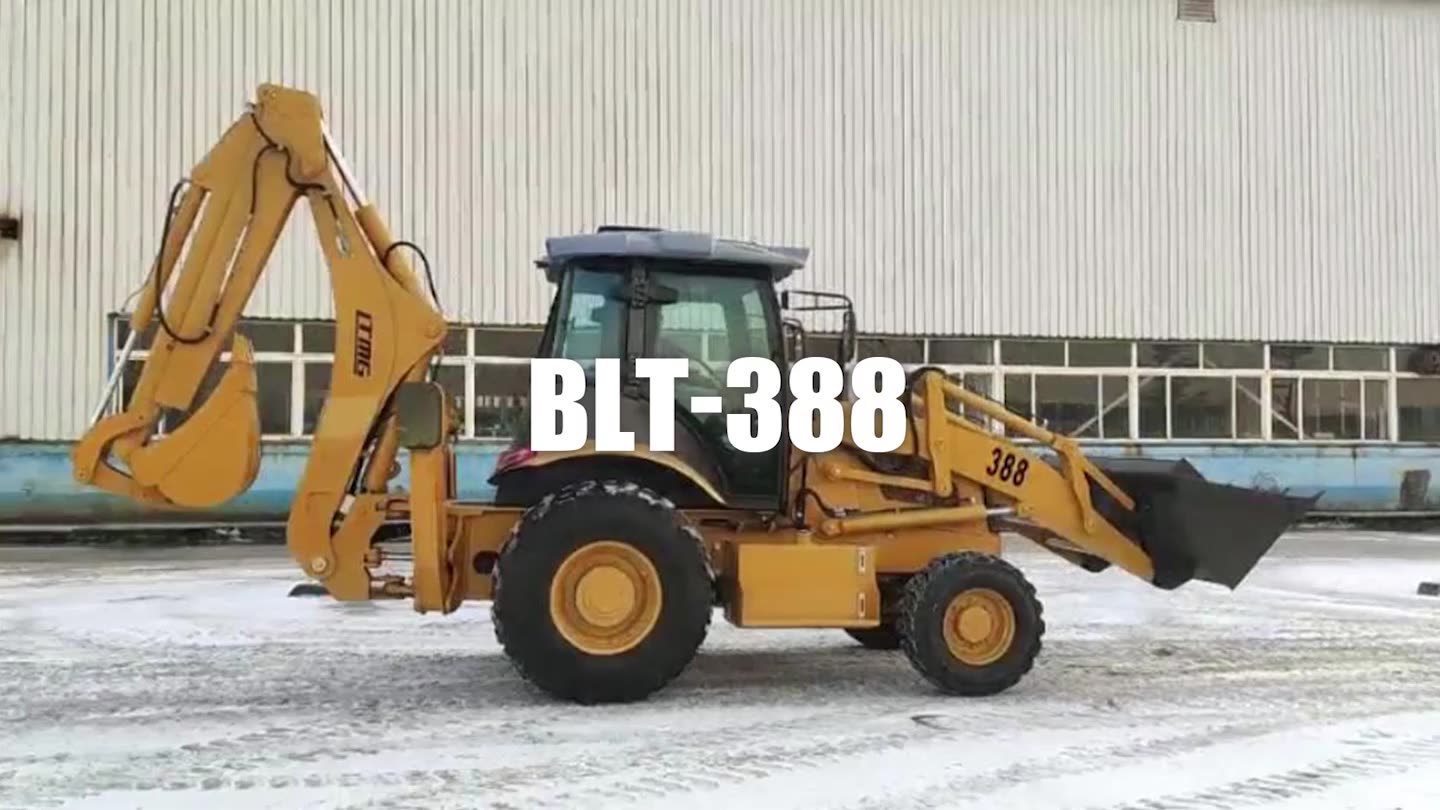 Ltmg 4x4 Compact Backhoe Loader 2.5 Ton Hydraulic Loader Small Backhoe