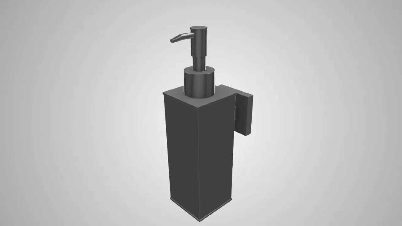 Square Design Soap Dispenser Squeeze Hotel Bathroom Kitchen Hand