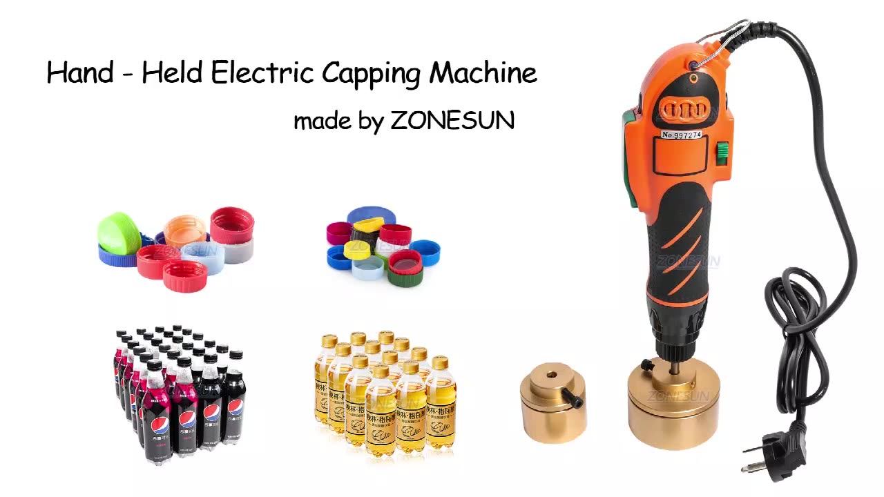 Zonesun Zs700 Hand Held Bottle Capping Tool Plastic Bottle Capping