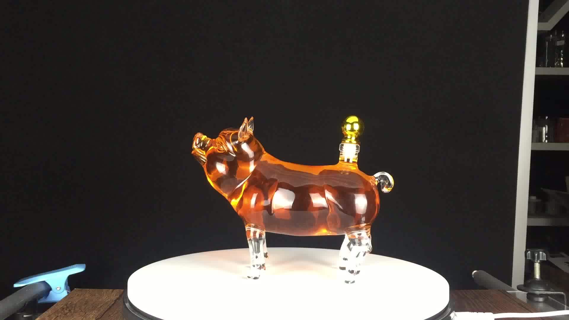 Fancy Hot Hand Blown 100ml Chinese Zodiac 12 Animals Mini Glass Bottle