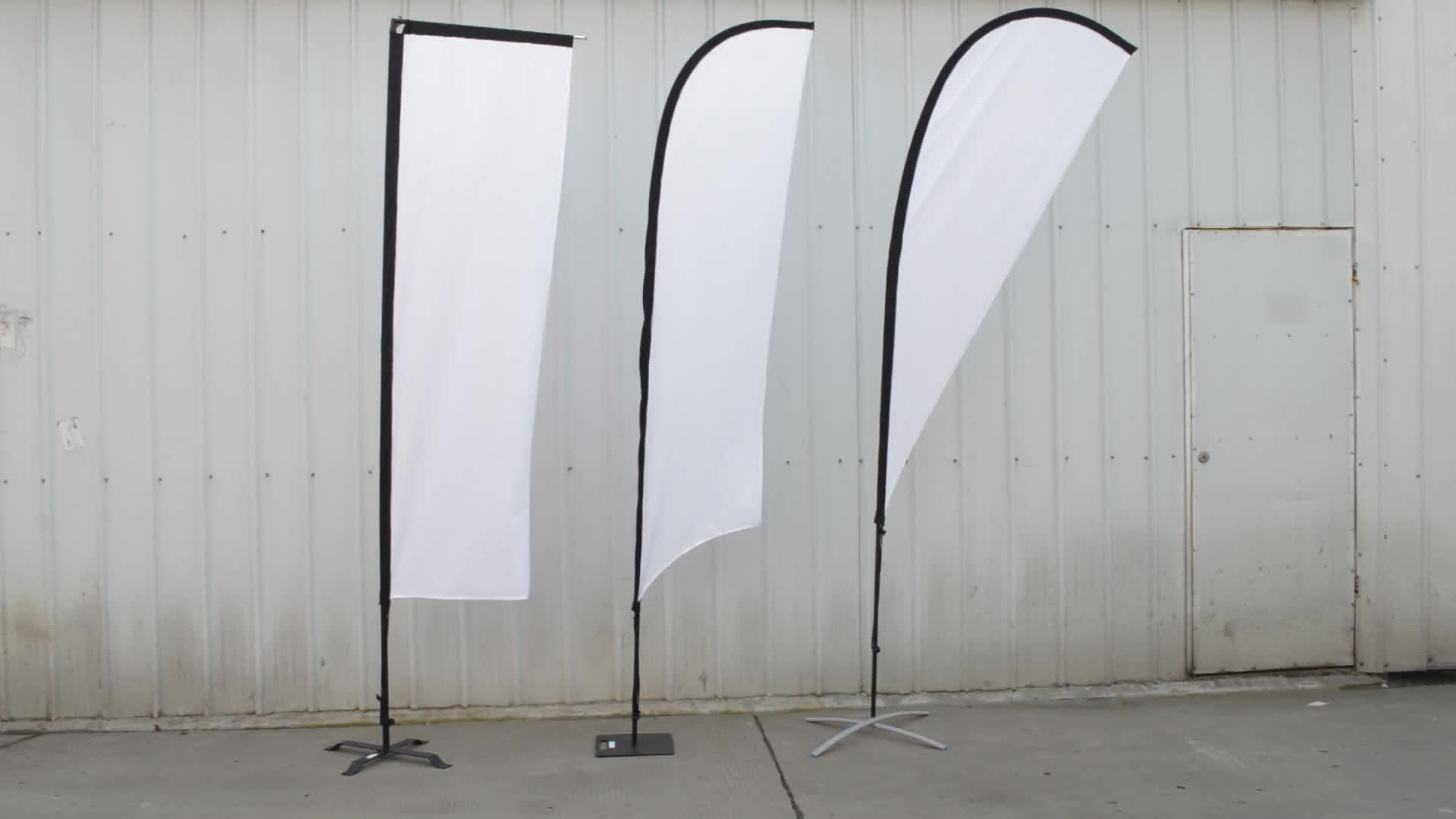 Promotional Aluminum Beach Flag Banners Pole 5.5m Buy Beach Flag